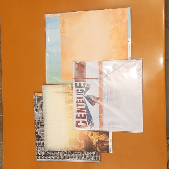 Bundle of Scrapbook Paper (total 75 sheets) & Eggs & BaconMagnet Set - Picture 3 of 7